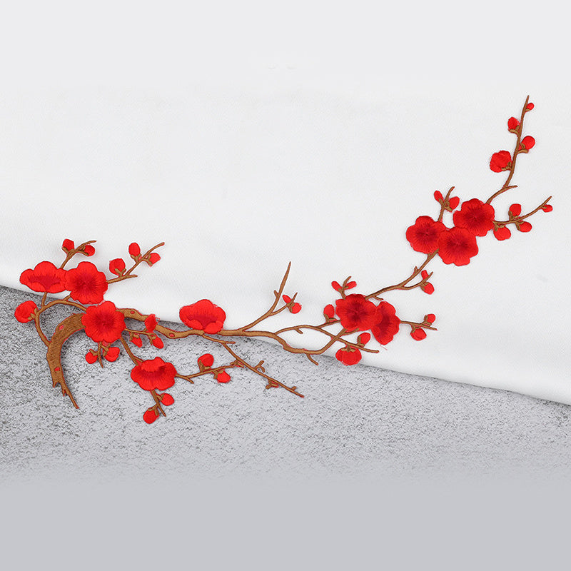 Flower Embroidery Cloth Sticker Cheongsam Skirt Decoration Patch