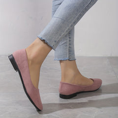 Women's Pointed Toe Ballet Flats Soft Sole Slip On Shoes