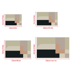 Nordic Geometric Carpets for Living and Bedroom Areas