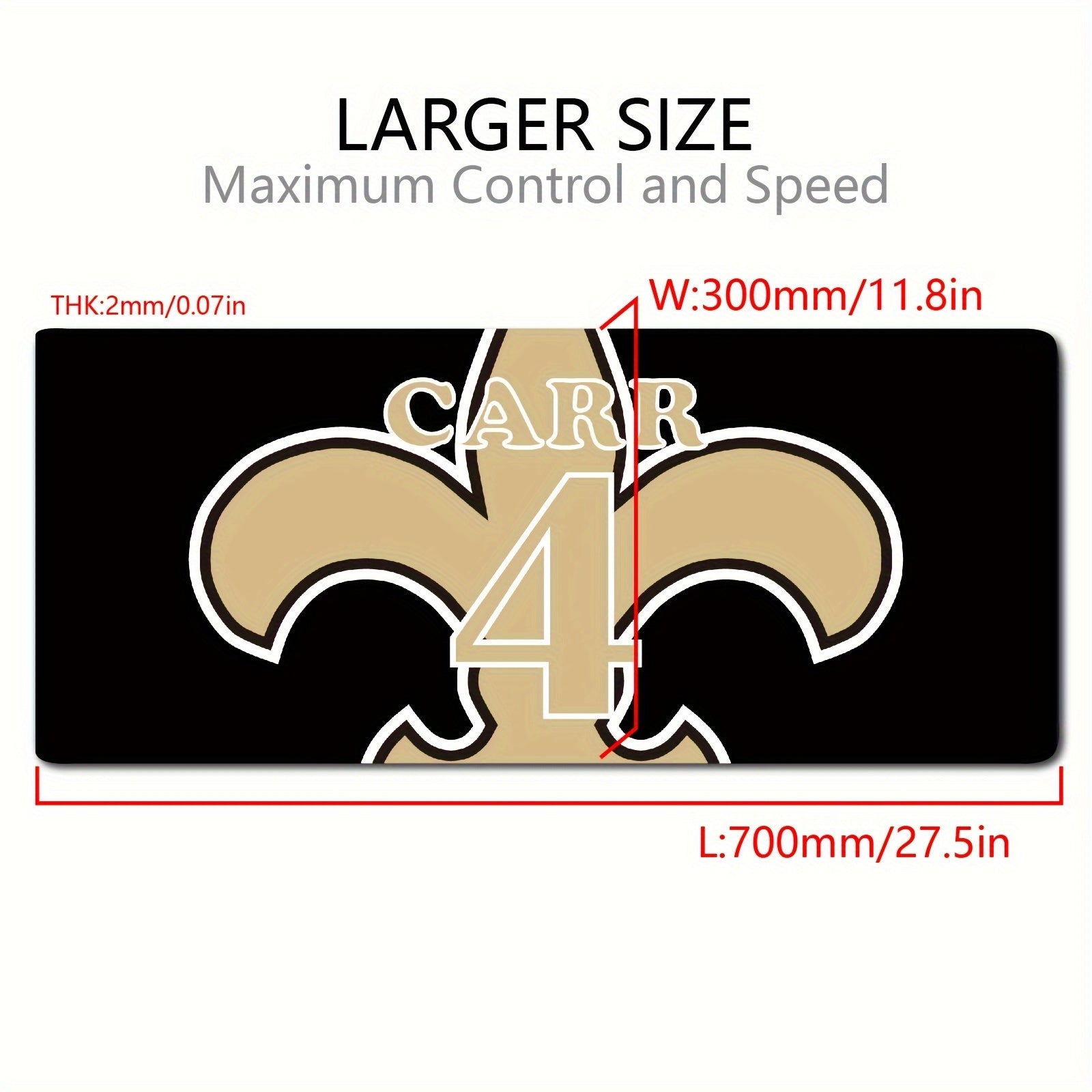 Ruby Print Of Carr 4 Gaming Mousepad Non Slip Rubber Base 85x29
