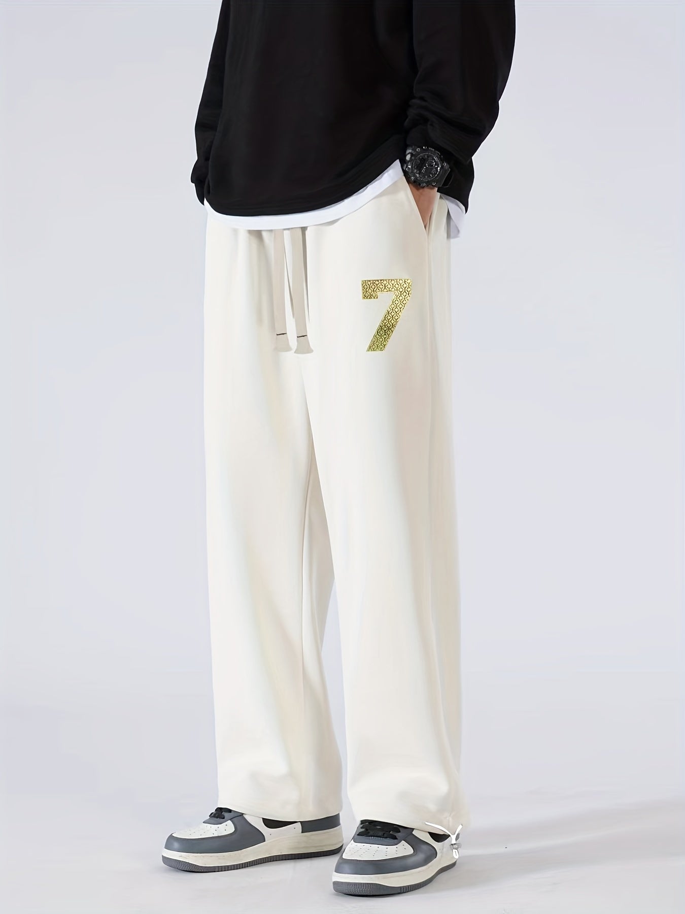 Men's Casual Loose Drawstring Trousers - Spring Autumn Long Pants