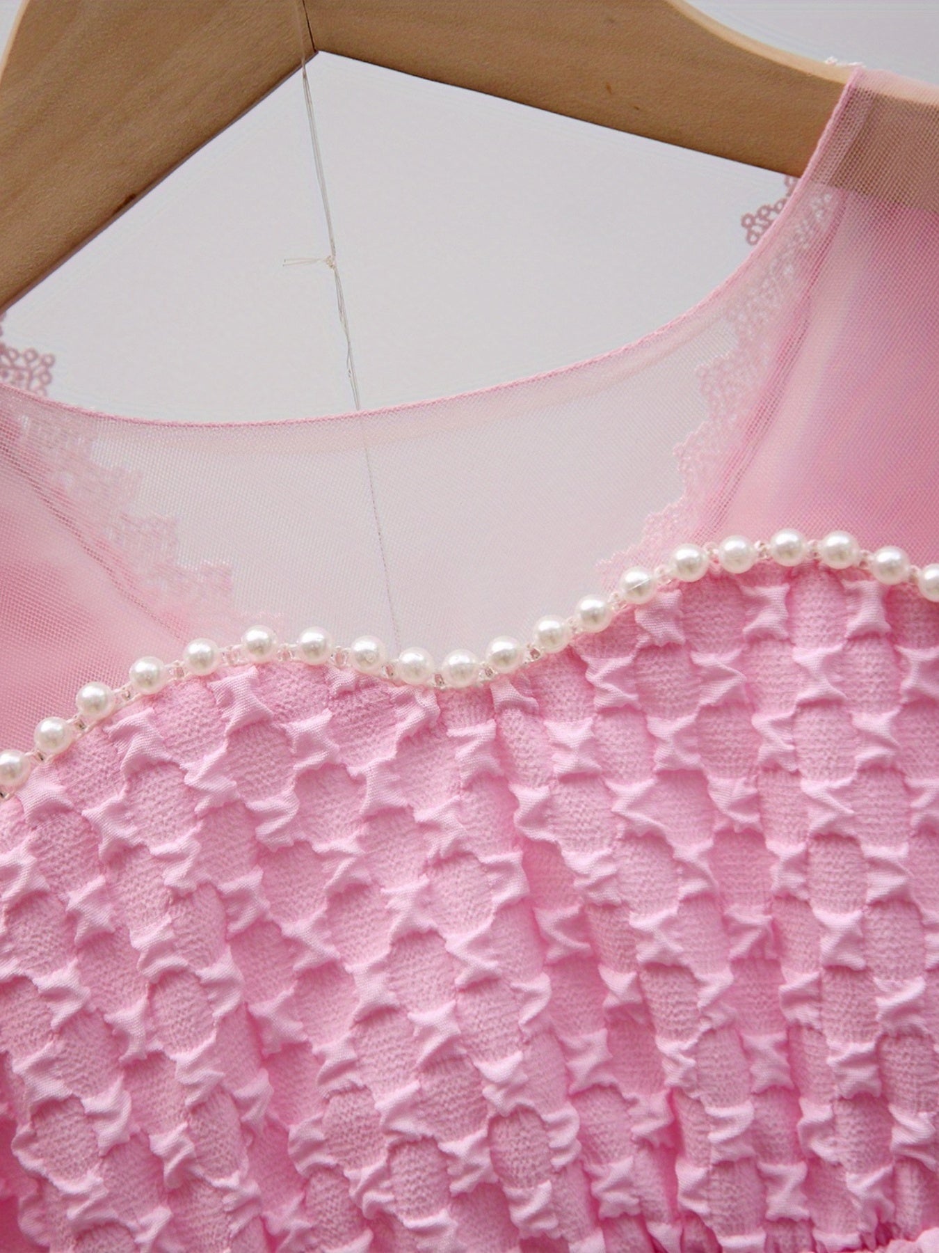 Girl's Stylish Summer Dress with Doll Collar