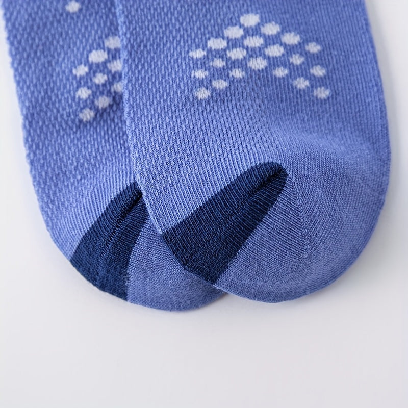 5 Pairs Kids Summer Breathable Mesh Sports Cotton Socks