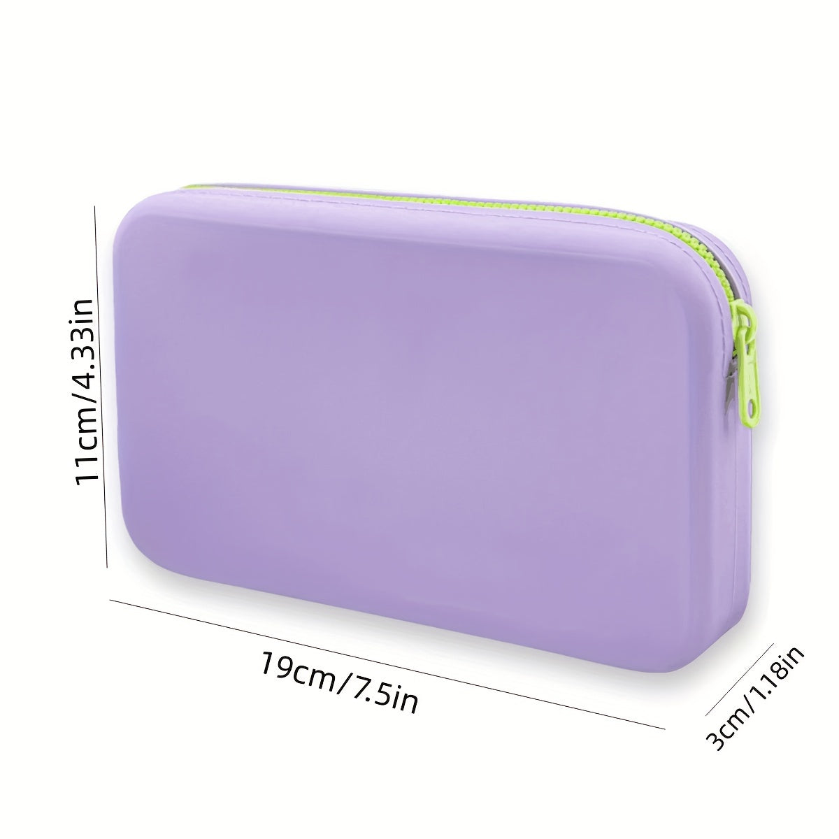 Silicone Storage Electronic Accessories Bag Zipper Carry On Bag