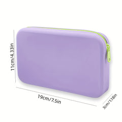 Silicone Storage Electronic Accessories Bag Zipper Carry On Bag