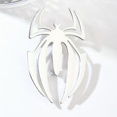 Steel Hollow Spider Brooch Silky Scarf Buckle Collar Pin