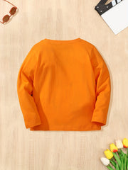 Boys Dinosaur Pattern Cotton Long Sleeve T Shirt for Autumn/Winter