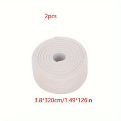 2pcs PVC Self Adhesive Sealant Tape for Kitchen Bathroom Shower Bathtub