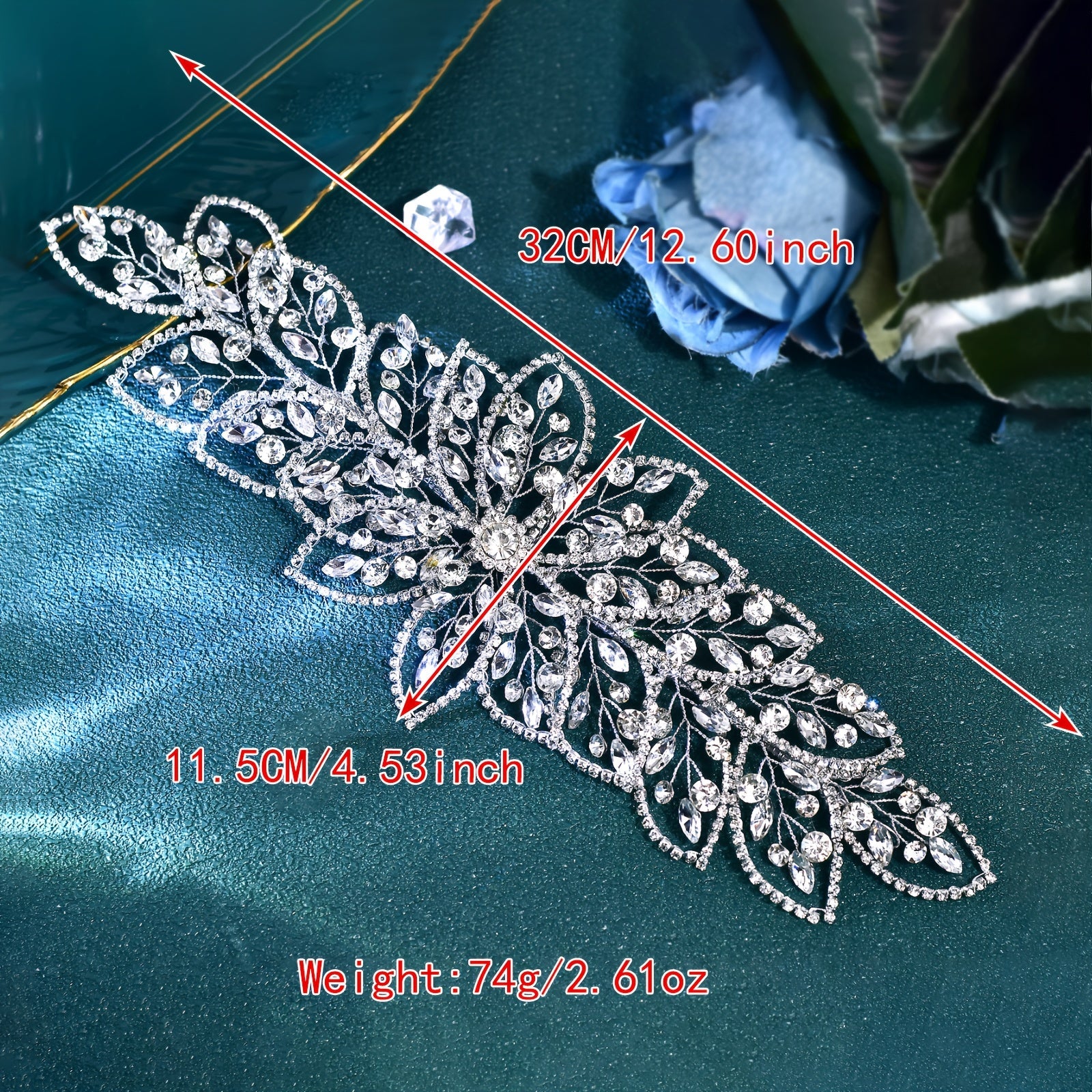 Rhinestone Headband Sparkling Accents for Weddings Proms & Special Occasions