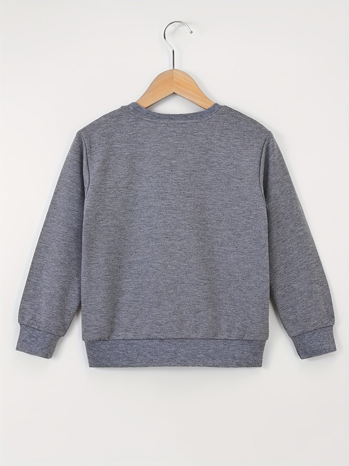 Boy's Halloween Bat & Pumpkin Print Sweatshirt for Outdoor