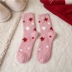Soft Fluffy Slipper Socks Cozy Warm Winter Socks US5-7.5