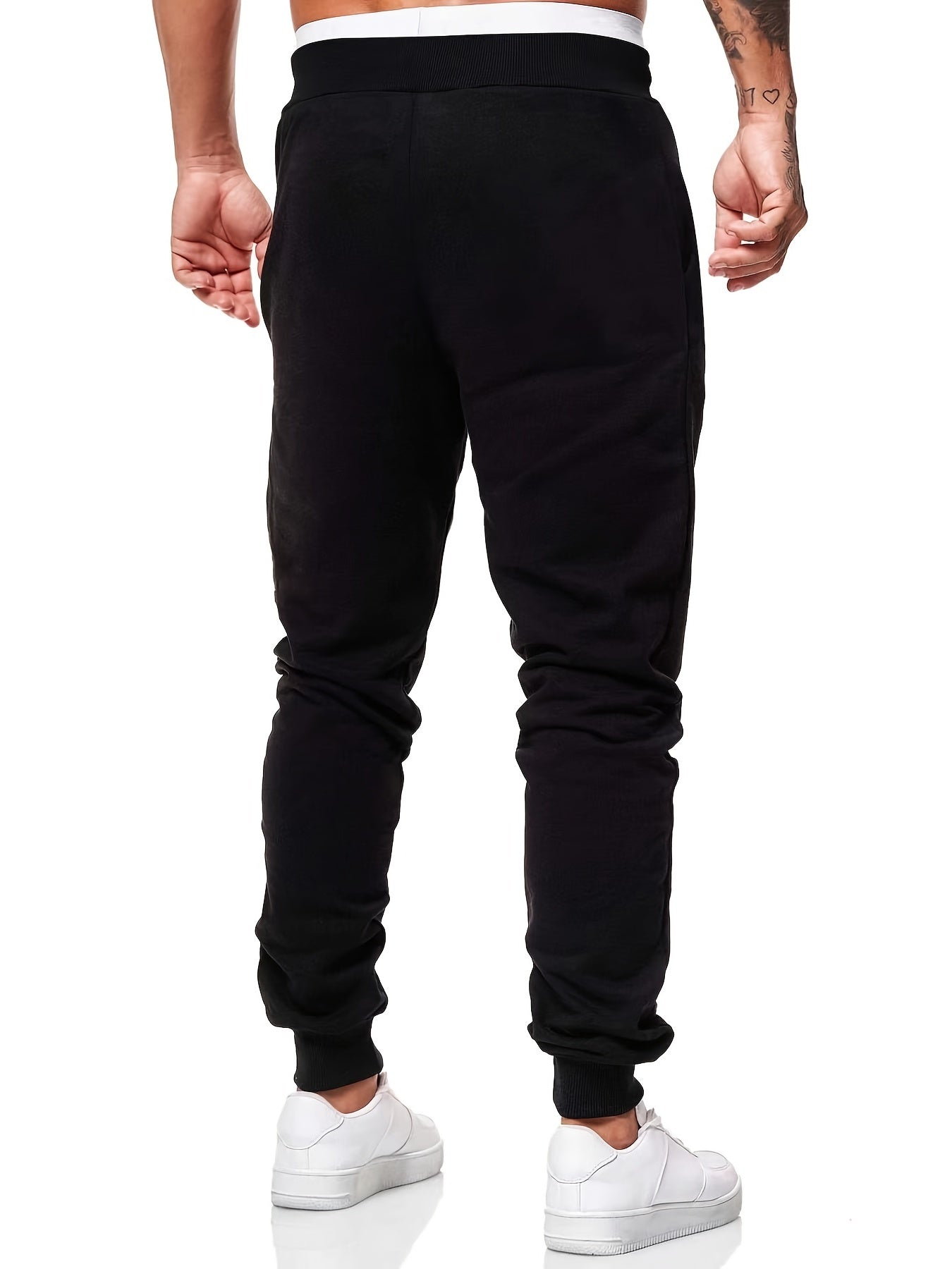 Men's LA Print Drawstrings Sweatpants for Autumn and Spring