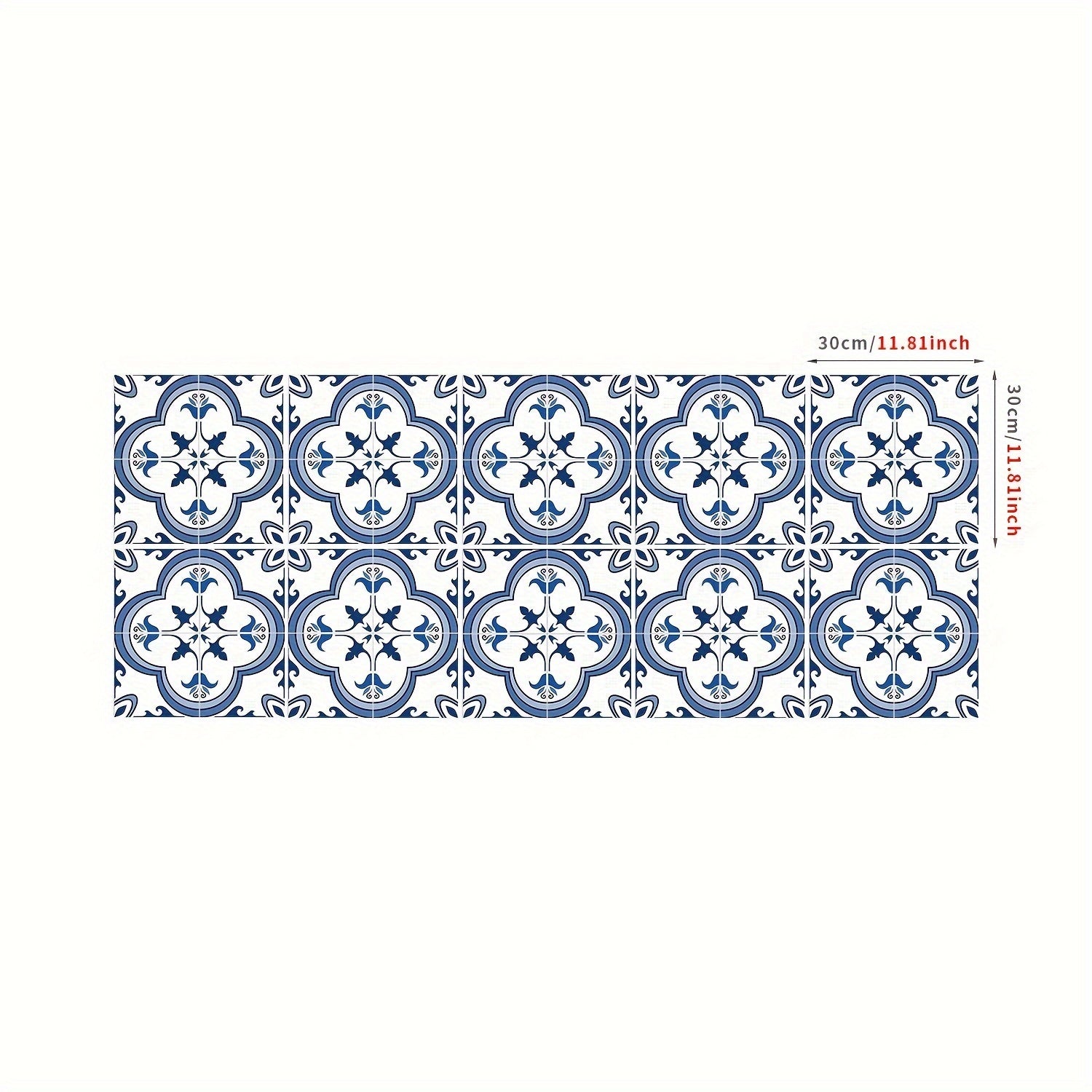 Moroccan Peel And Stick Floor Tile 0.7mm Thickness