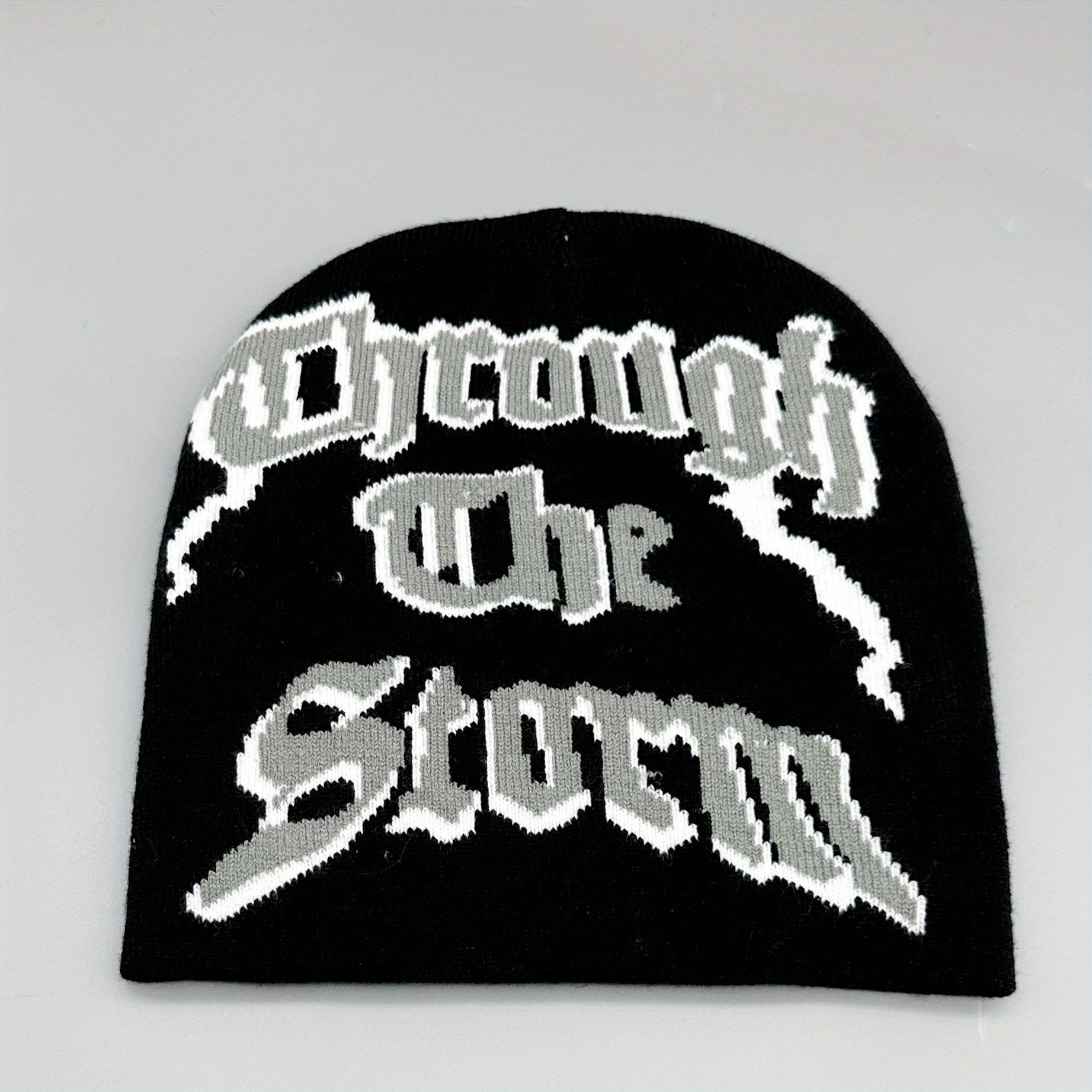 Y2K Letter Jacquard Unisex Beanie Hip Hop Candy Knitted Hat