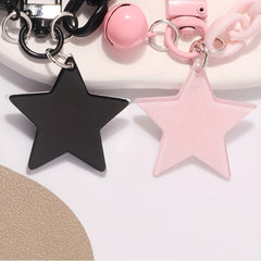 2pcs Star Shaped Keychain Bag Car Key Pendant Ornament Gift