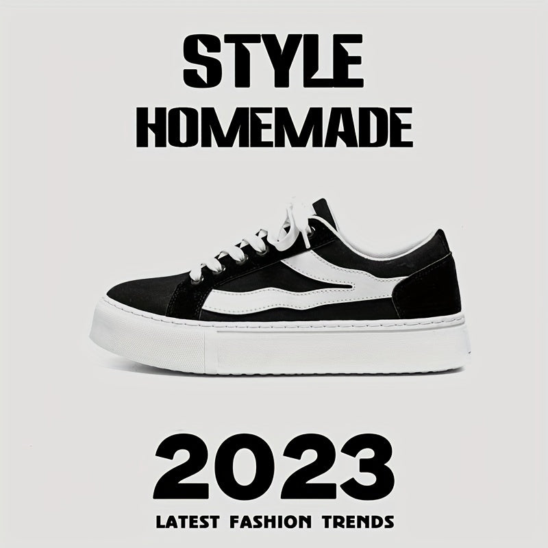 Men's Lace Up Sneakers Outdoor Skateboarding Shoes