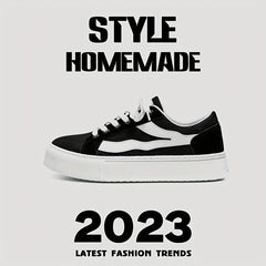 Men's Lace Up Sneakers Outdoor Skateboarding Shoes
