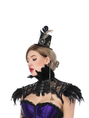 Feather Neck Lace Shawl Costume for Performance Bar Cosplay