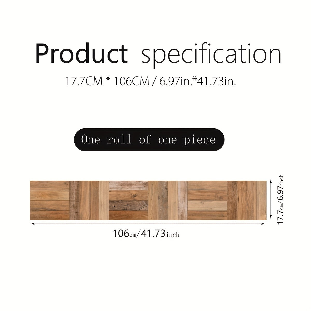 Classic Wood Grain Pattern Stair Stickers Self-adhesive Wallpaper