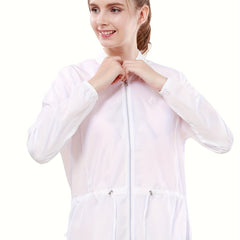 Women's Sun Protection Hoodie with Elastic Cuffs