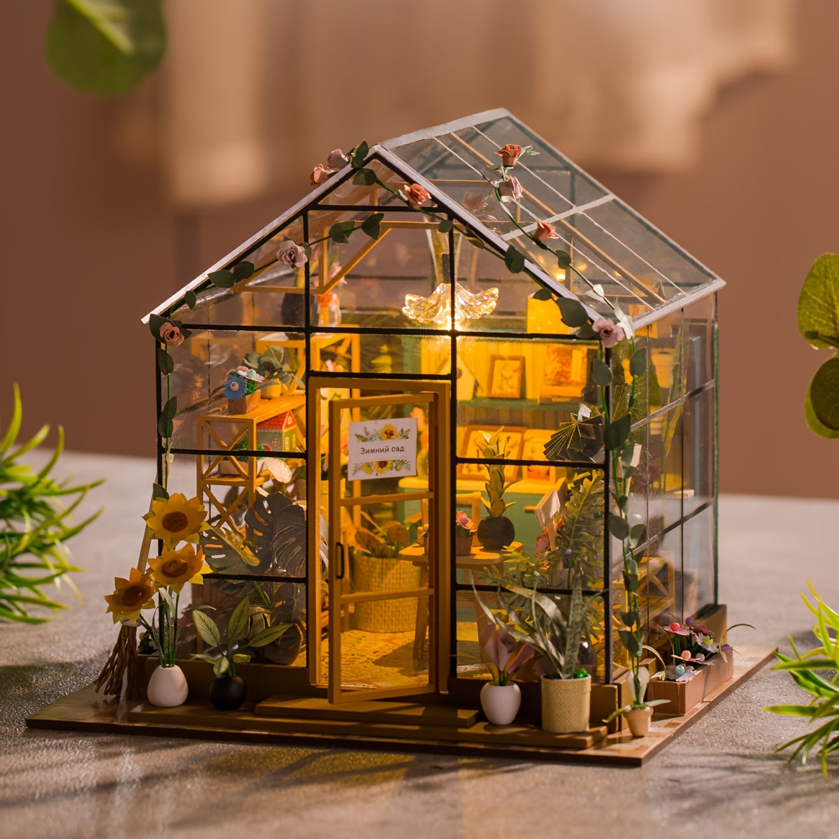3D Jigsaw Puzzle Dollhouse Kit DIY Small House with Furniture