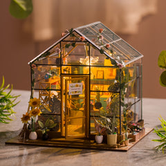 3D Jigsaw Puzzle Dollhouse Kit DIY Small House with Furniture