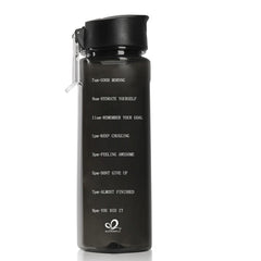 Motivational 24oz Water Bottle with Time Marker BPA Leakproof