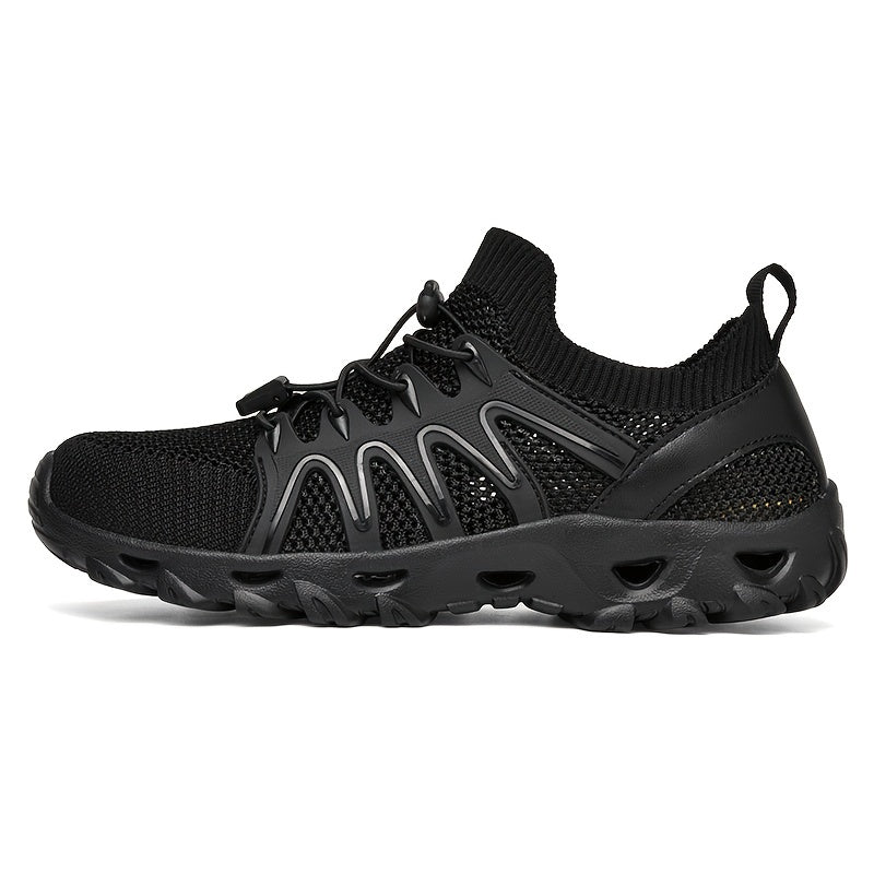 Women's Outdoor Hiking Sneakers Lace Up Flat Sports Shoes