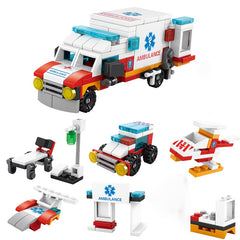 6 in 1 Kids Building Blocks Set - Educational Toy for Children