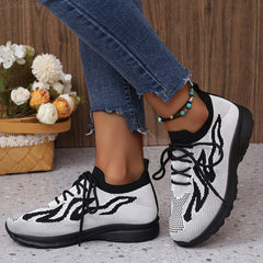 Women's Breathable Running Shoes Lace up Casual Sneakers