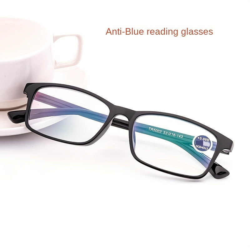 TR90 Ultra Light Reader Glasses Men Anti Light Casual Glasses Portable Unisex