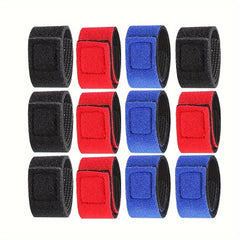 12pcs Fishing Rod Hook And Loop Straps 3 Colours Fishing Rod Straps