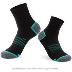 5 Pairs Men's Sports Cotton Socks for Outdoor Running Cycling