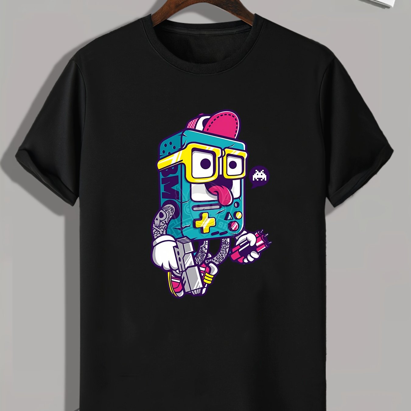Cartoon Print Men's Graphic T shirt Casual Comfy Tees For Summer
