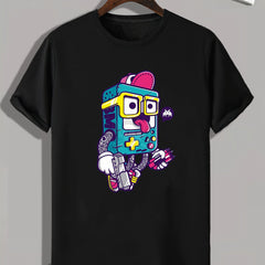 Cartoon Print Men's Graphic T shirt Casual Comfy Tees For Summer