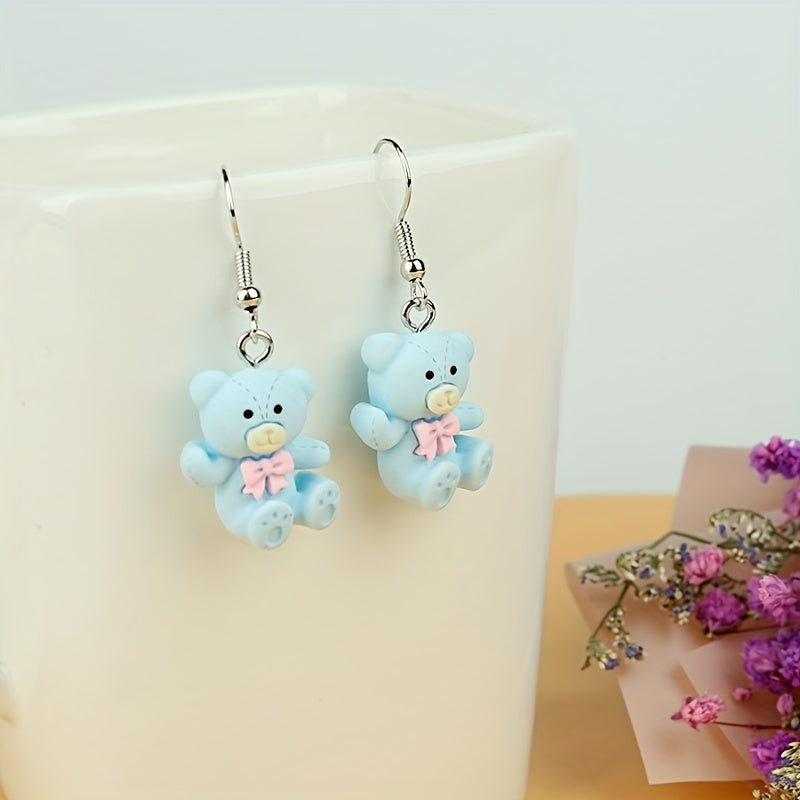 5 Pairs Girls Cartoon Earrings for Party Gift