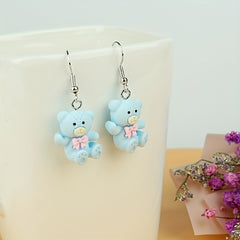 5 Pairs Girls Cartoon Earrings for Party Gift