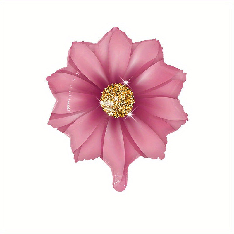 50pcs Flower Aluminum Balloons for Birthdays and Photos