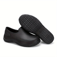 Men's Low Top Wear resistant Rain Shoes Waterproof Oil proof Non Slip Shoes