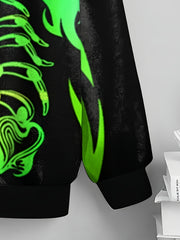 Scorpion Print Tee Boys Long Sleeve Comfortable Soft T shirt