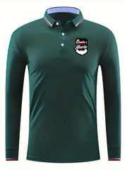 Santa's Nurse Men's Casual Long Sleeve Shirt