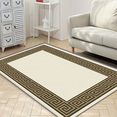 Geometric Velvet Rug Bedroom Decor Large Area Rug Short Hair Lounge Rug