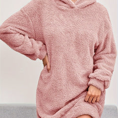 Long Sleeve Hoodie Lounge Dress