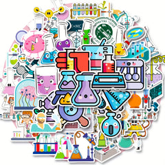 50 Fun Science Stickers Physics Biology Chemistry Decals