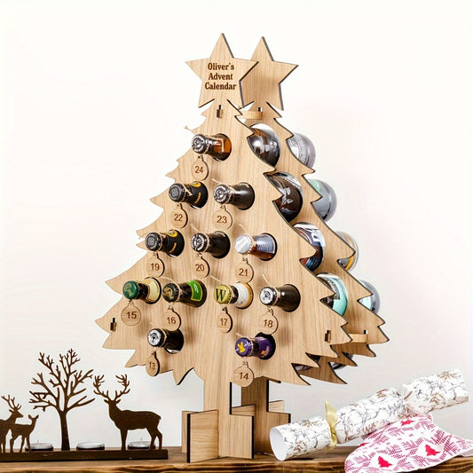 Wooden Wine Rack: Christmas Party Decorations