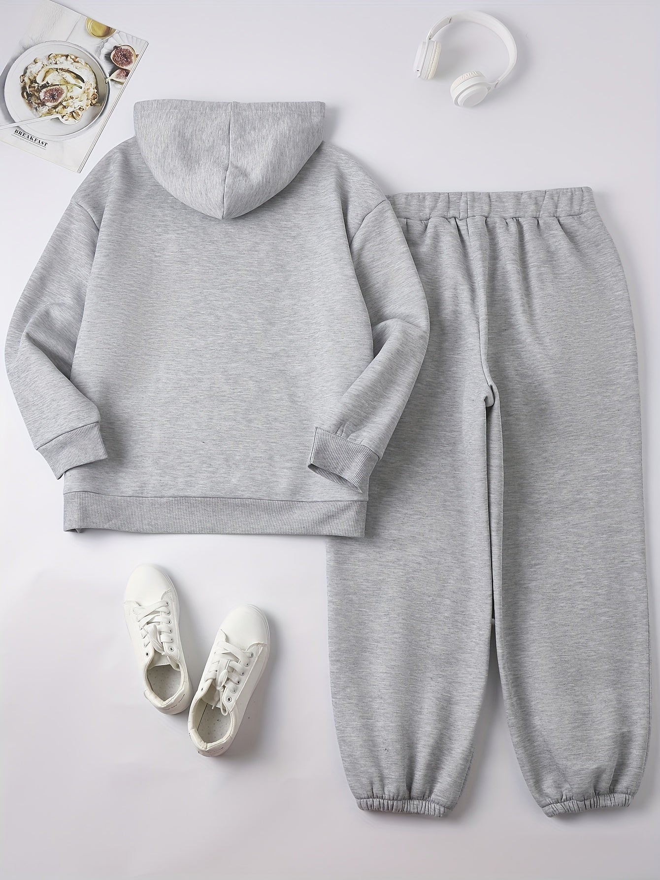Women's Letter Graphic Hoodie & Joggers 2 Piece Set