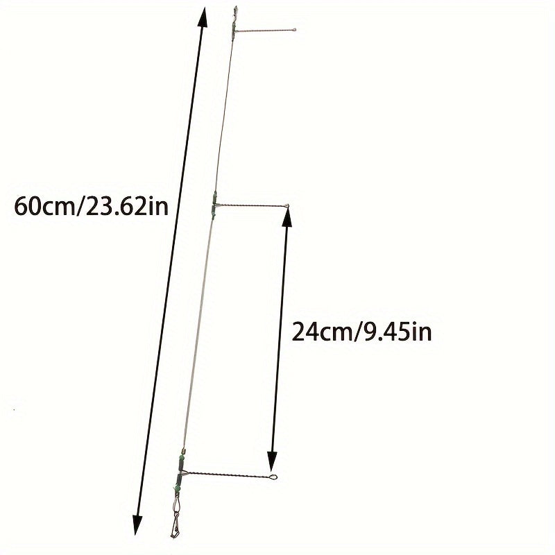 5pcs Steel Wire Anti-tangle Fishing Hook Connector
