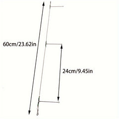 5pcs Steel Wire Anti-tangle Fishing Hook Connector