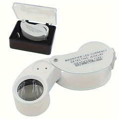 LED UV Illuminated Jeweler Loupe Magnifier BM MG6026