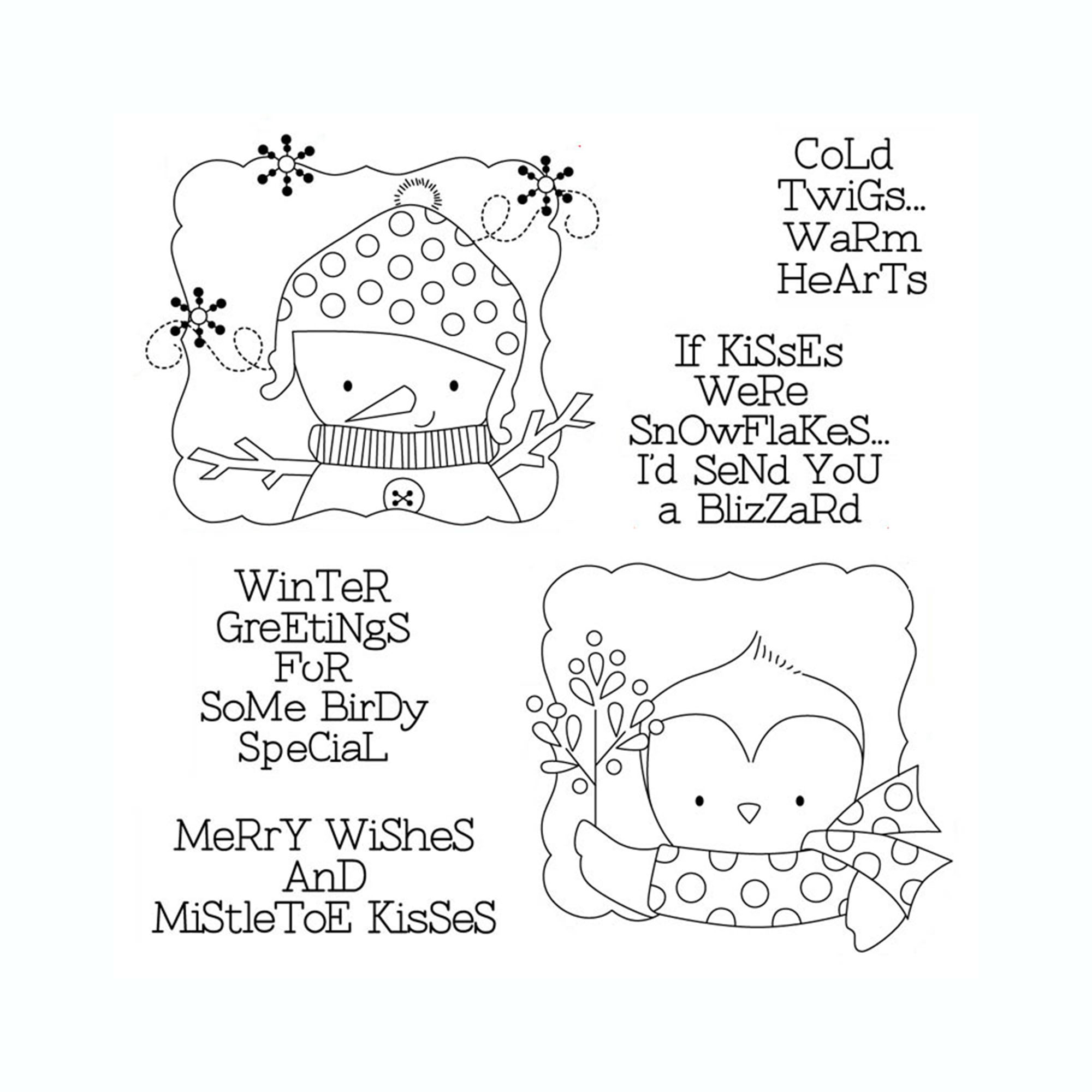 Cartoon Animals Clear Stamp for DIY Scrapbooking Card Making